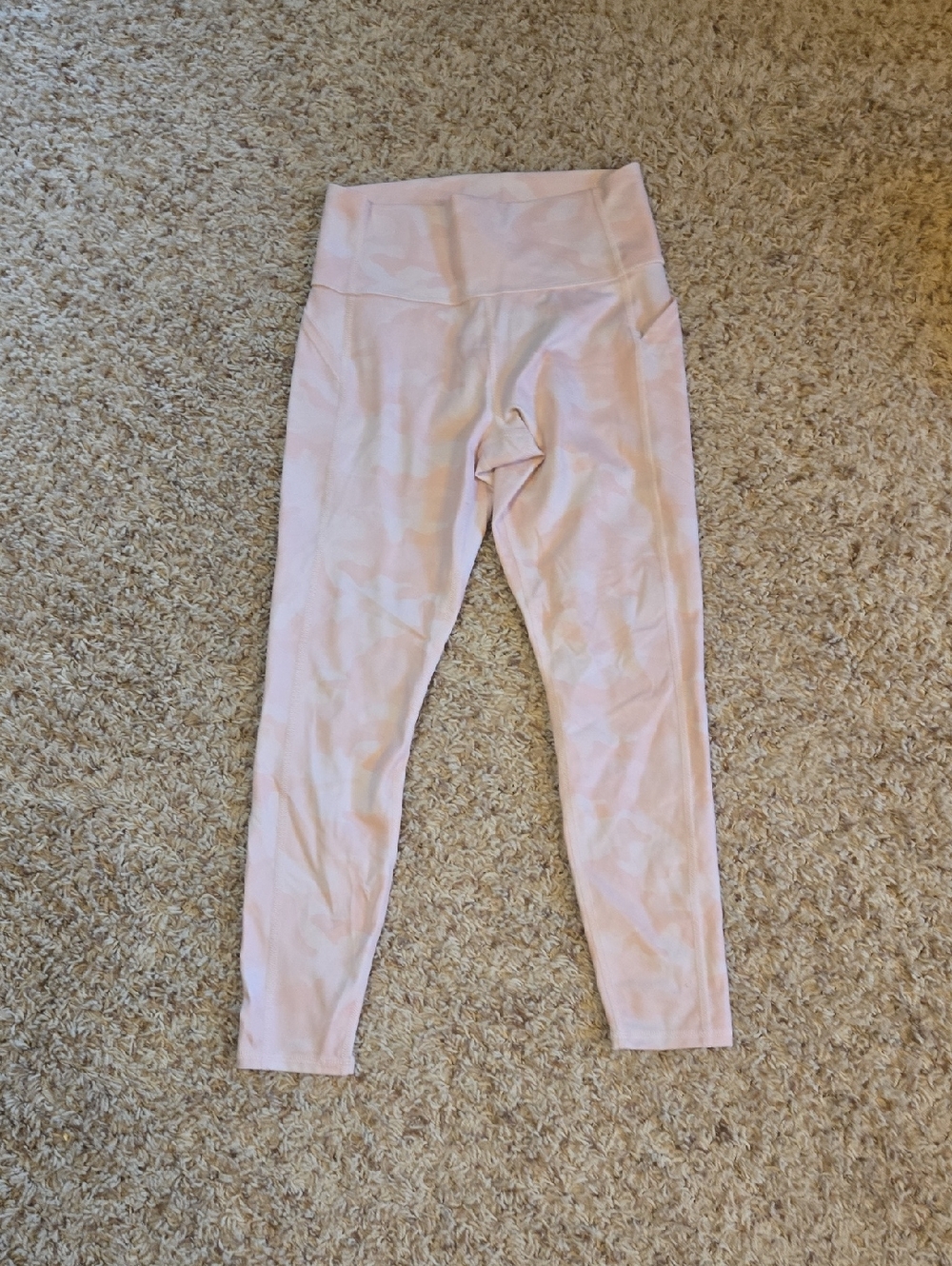 Light Pink Camo  High-Waist Leggings